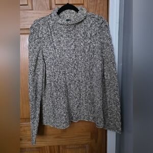 Ralph Lauren Black and Cream Knit Sweater